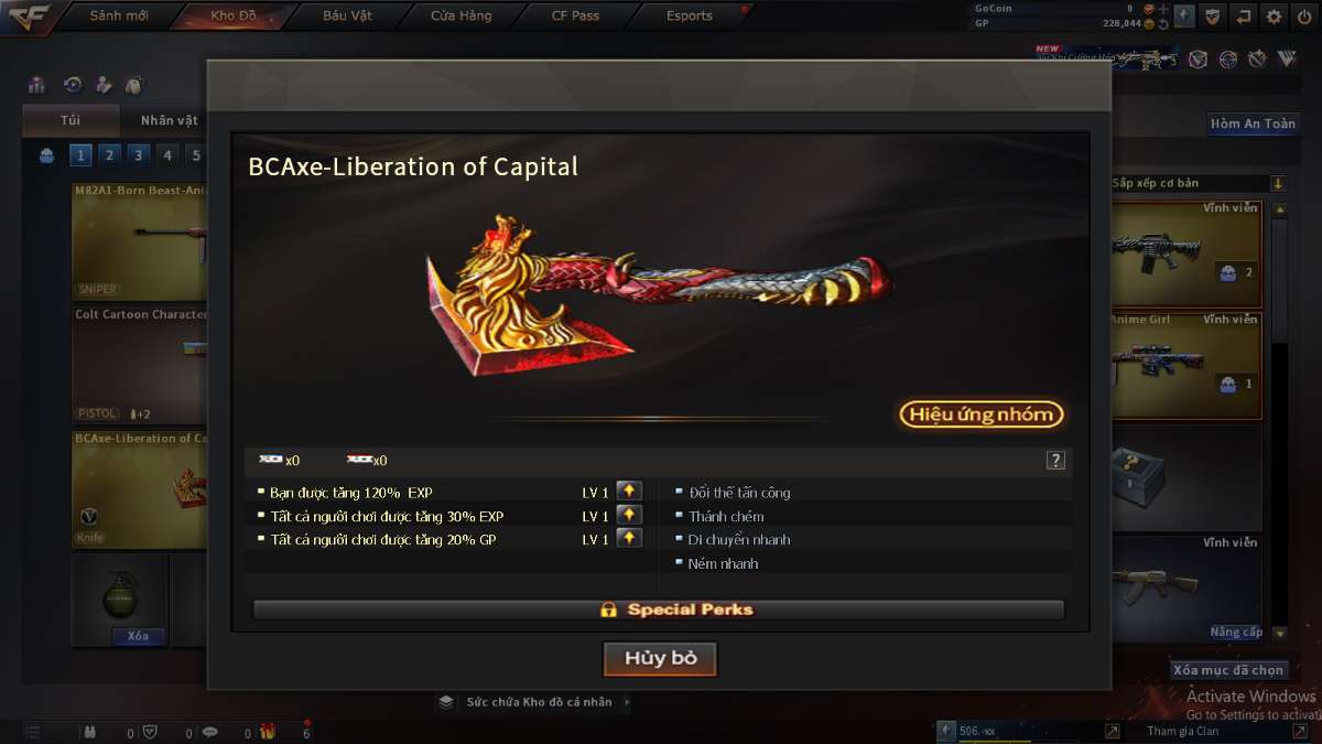 shop acc cf uy tin gia re